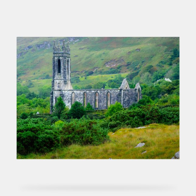 Dunlewey Church in the Irish Countryside Acrylic Sign (Front)