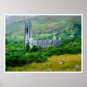 Dunlewey Church in the Irish Countryside Poster