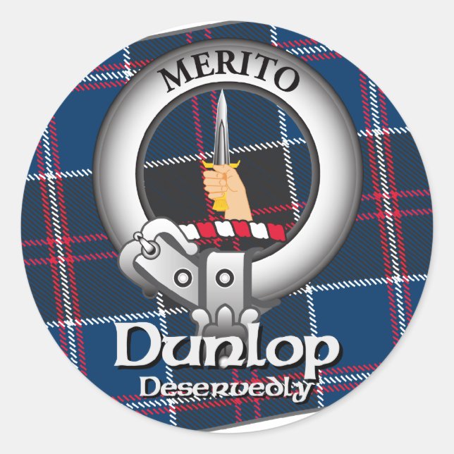 Dunlop Clan Classic Round Sticker (Front)
