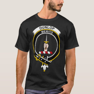 Dunlop Crest Tartan Clan Scottish Clan T-Shirt