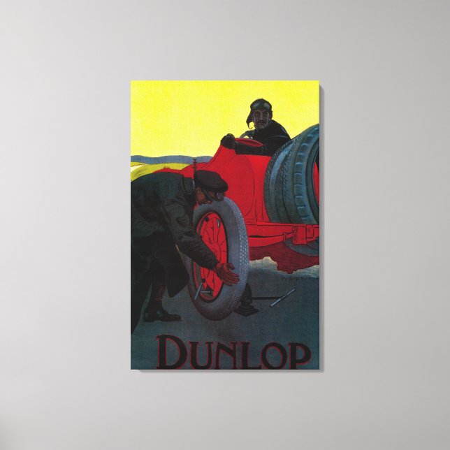 Dunlop Vintage PosterEurope Canvas Print (Front)