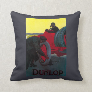 Dunlop Vintage PosterEurope Cushion