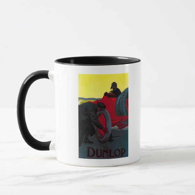 Dunlop Vintage PosterEurope Mug (Left)