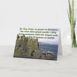 dunluce, Be they kings or poets or farmers, the... Card