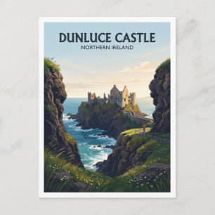 Dunluce Castle Bushmills Northern Ireland Postcard