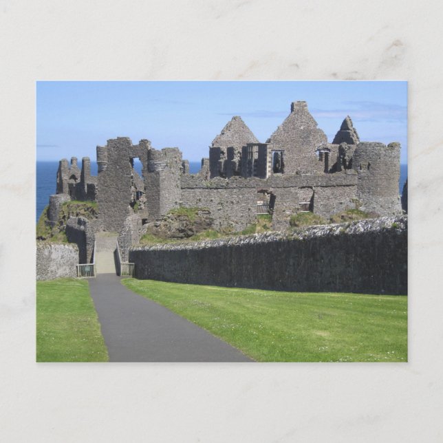 Dunluce Castle near Bushmills and Portrush, 2 Postcard (Front)