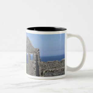 Dunluce Castle near Bushmills and Portrush, Two-Tone Coffee Mug