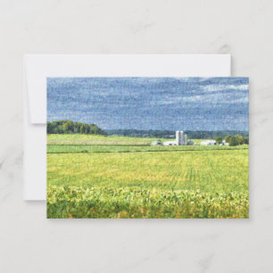 Dunn County, Wisconsin Farm Scene Thank You Card