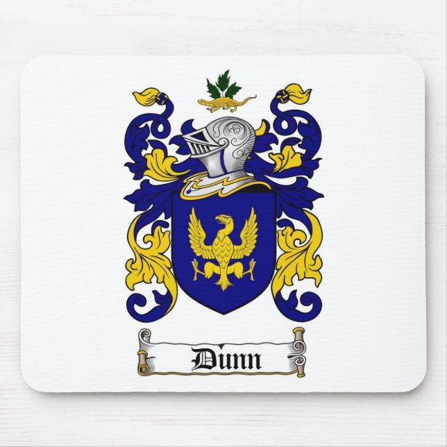 DUNN FAMILY CREST -  DUNN COAT OF ARMS MOUSE MAT (Front)