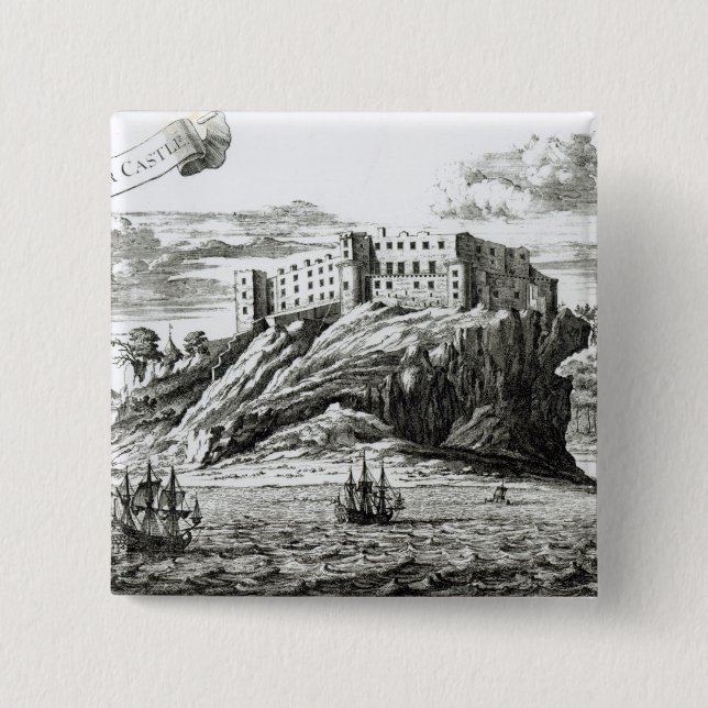 Dunnottar Castle 15 Cm Square Badge (Front)