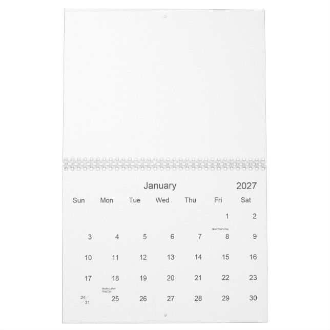 Dunnottar Castle, Scotland Calendar (Jan 2027)