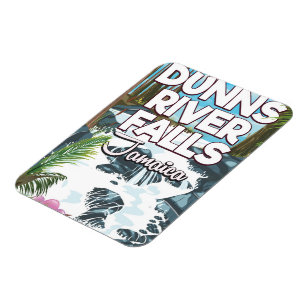 Dunn's River Falls Jamaica travel poster Magnet