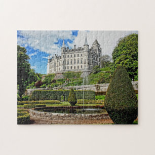 Dunrobin castle architecture photo jigsaw puzzle