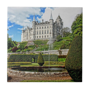 Dunrobin castle architecture photo tile