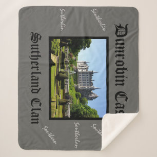 Dunrobin Castle Sutherland Clan Home All Spellings Sherpa Blanket