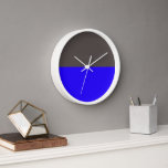 DUO 2024 CLOCK<br><div class="desc">Two colours in contemporary colour combinations. Electric blue and mahogany brown.</div>