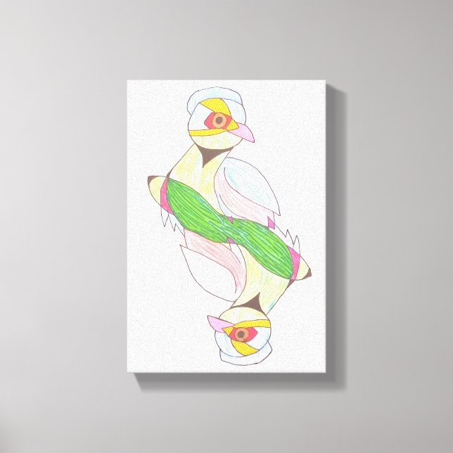 Duo Bird Canvas Print (Front)