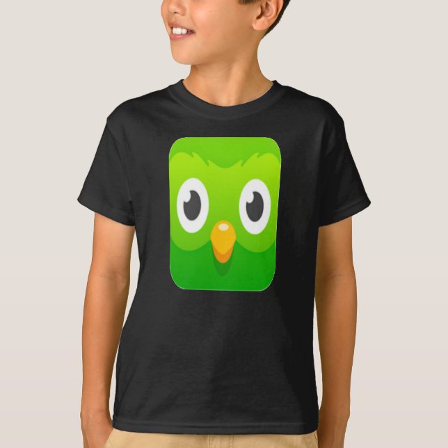 Duolingo Sticker Copy Copy T-Shirt (Front)