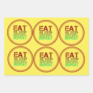 duolingo wrapping paper sheet