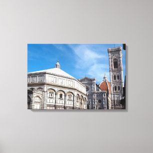 Duomo and Baptistry, Florence canvas print