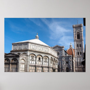 Duomo and Baptistry, Florence poster