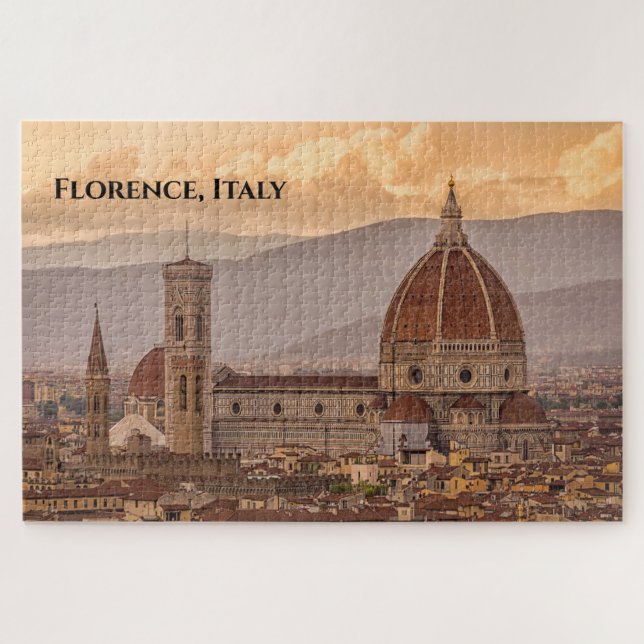 Duomo di Firenze Florence Italy Design Jigsaw Puzzle (Horizontal)