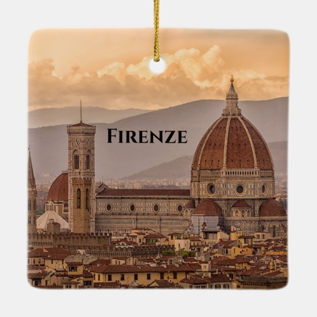 Duomo di Firenze Florence Italy Design Ornament (Back)