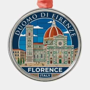 Duomo di Firenze Italy Metal Tree Decoration