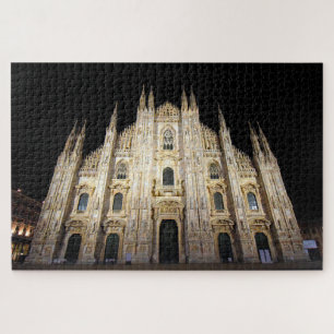 Duomo di Milano at Night - 20x30 - 1014 pcs. Jigsaw Puzzle