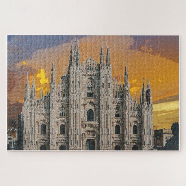 Duomo di Milano Church Milan Italy Jigsaw Puzzle (Horizontal)