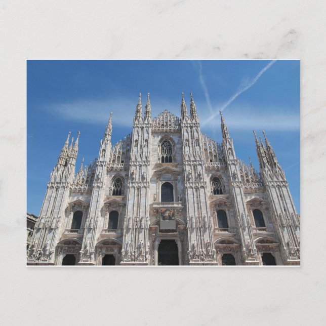 Duomo di Milano gothic cathedral church, Milan, It Postcard (Front)
