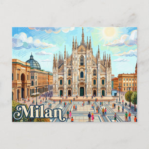 Duomo di Milano Italy Postcard
