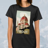 Duomo in Firenze Florence Italy Vintage Travel Art