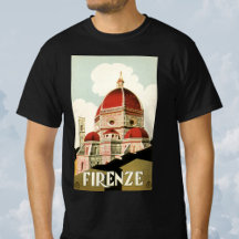 Duomo in Firenze Florence Italy Vintage Travel Art