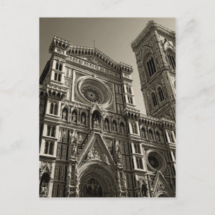 duomo in florence italy postcard