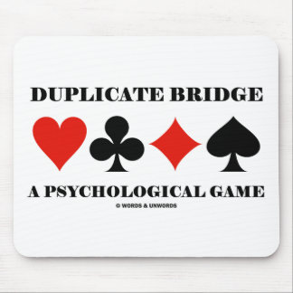 Duplicate Bridge A Psychological Game Mouse Mat