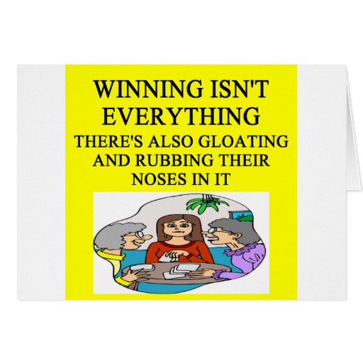 Image of duplicate bridge and game players joke