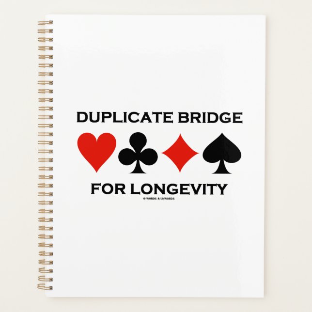 Duplicate Bridge For Longevity Planner (Front)