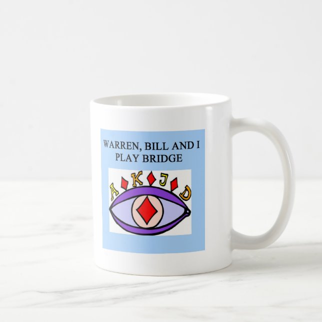 duplicate bridge game player coffee mug (Right)