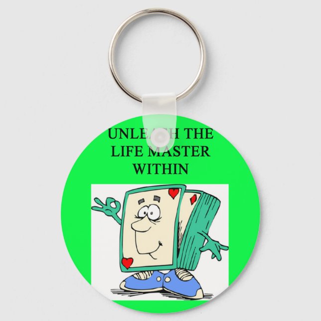 duplicate bridge game player key ring (Front)