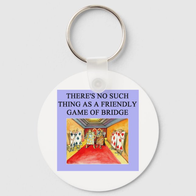 duplicate bridge game player key ring (Front)