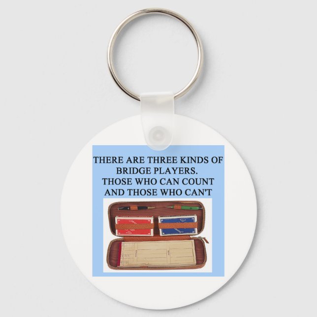 duplicate bridge game player key ring (Front)