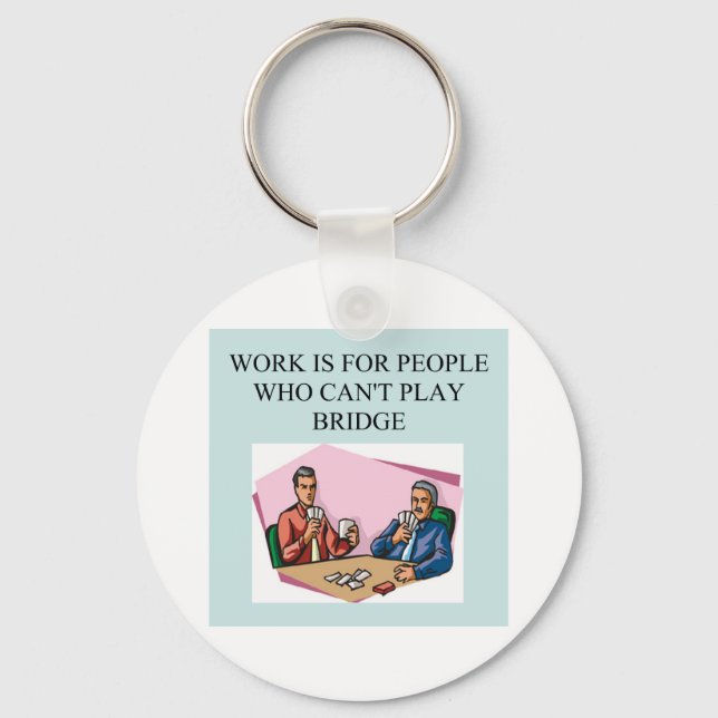 duplicate bridge game player key ring (Front)