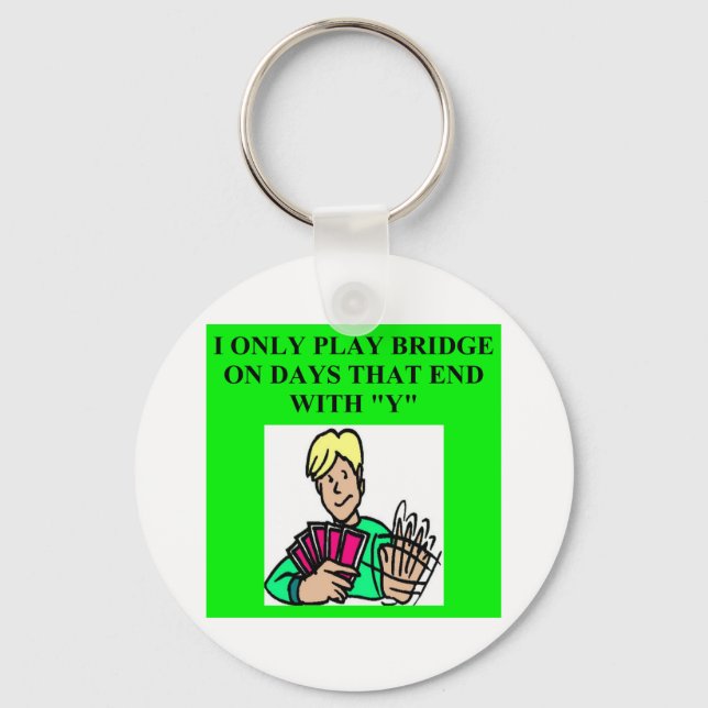 duplicate bridge game player key ring (Front)
