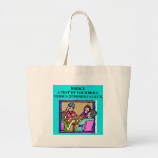 duplicate bridge game player large tote bag