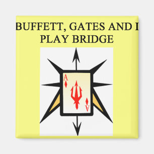 duplicate bridge game player magnet