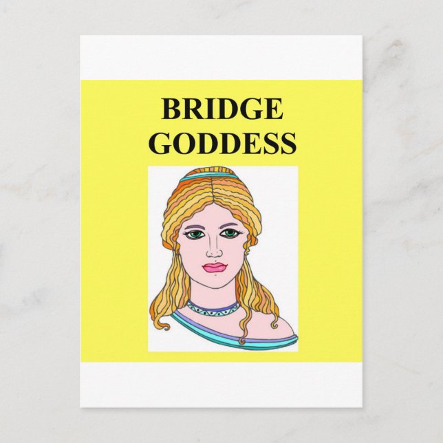 duplicate bridge game player postcard (Front)