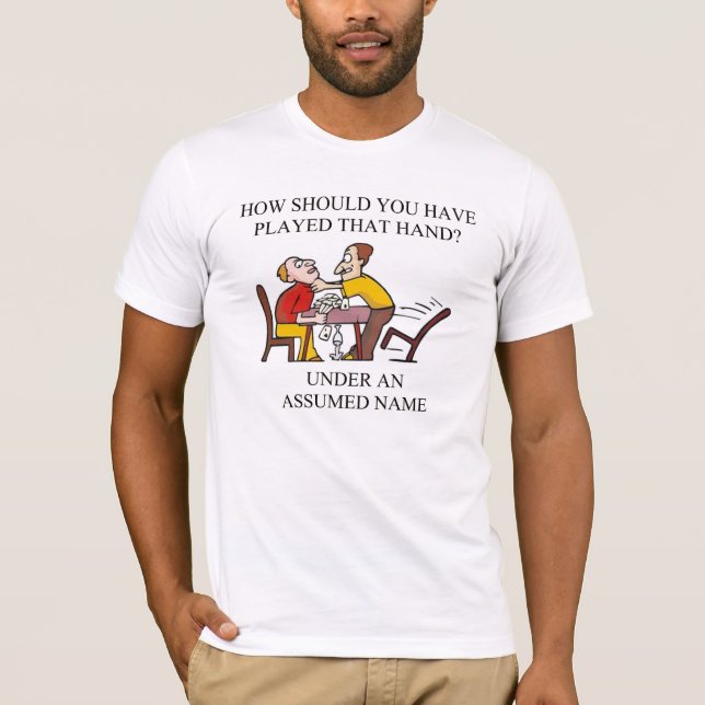 duplicate bridge game player T-Shirt (Front)