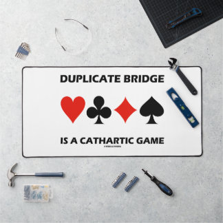 Duplicate Bridge Is A Cathartic Game Card Suits Desk Mat