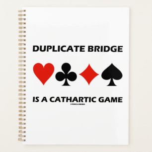 Duplicate Bridge Is A Cathartic Game Card Suits Planner